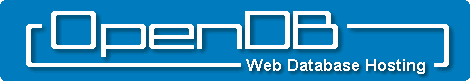 OpenDB Web Database Hosting